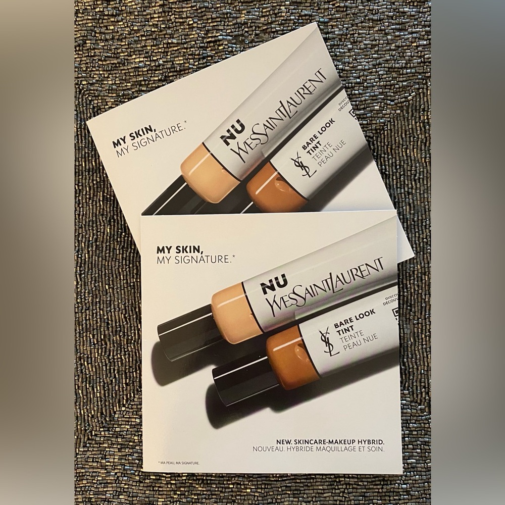 4️⃣ FOR 💲1️⃣5️⃣ YSL NU BARE LOOK TINT Hydrating Skin Tint Foundation